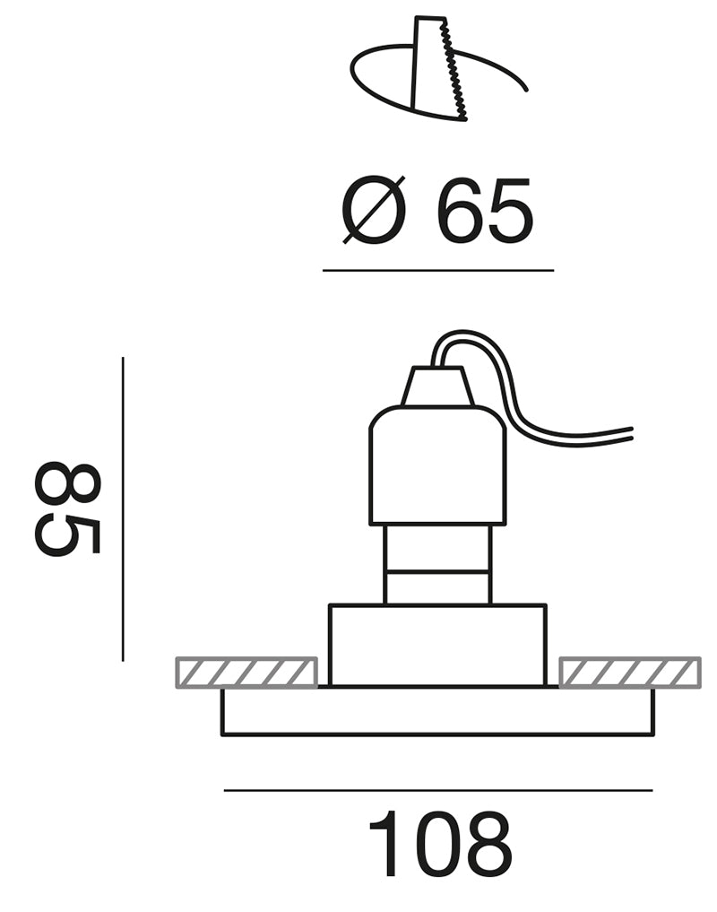Gfa322 — Faretto da incasso a LED
