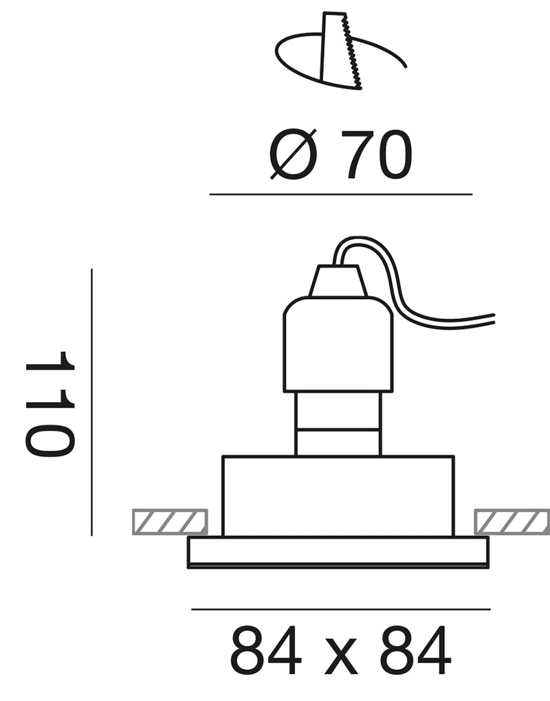 Gfa376 — Faretto da incasso a LED