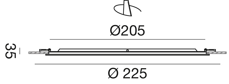 Gfa752 — Faretto da incasso a LED