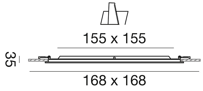 Gfa754 — Faretto da incasso a LED