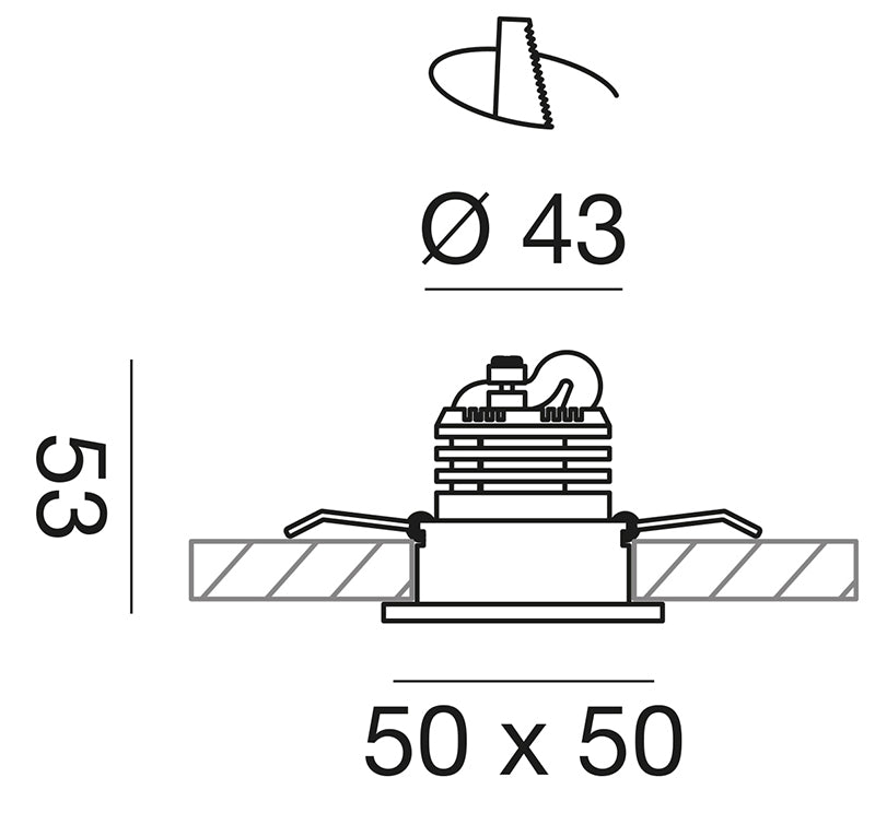 Gfa771 — Faretto da incasso a LED