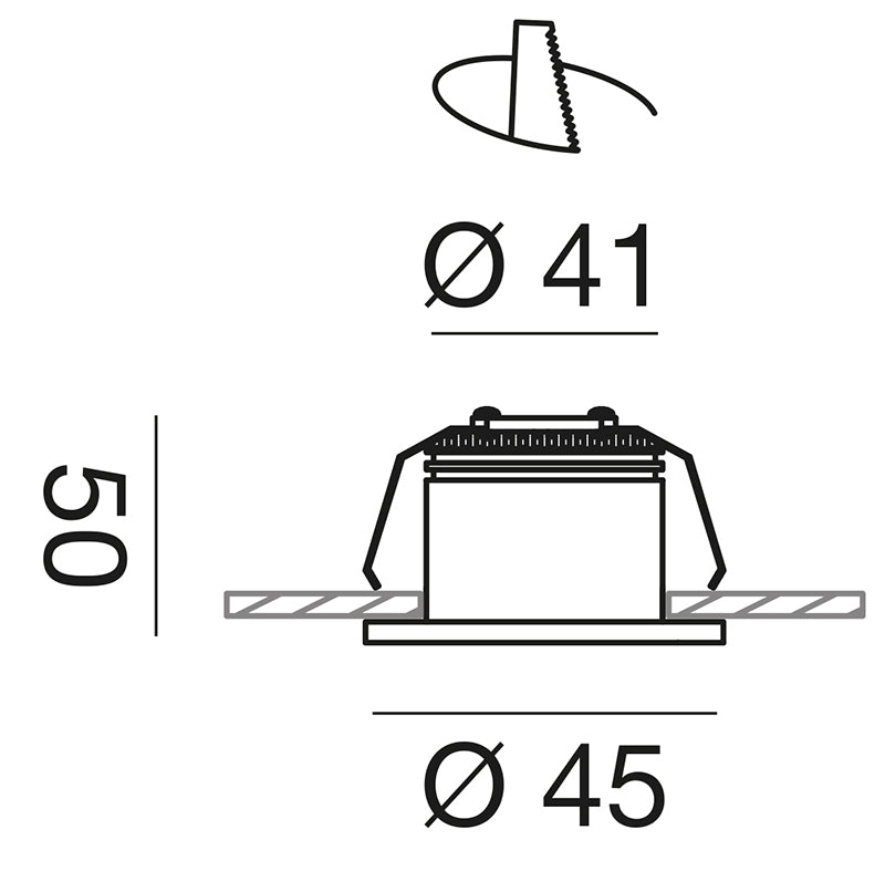 Gfa850 — Faretto da incasso a LED