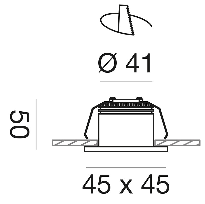 Gfa851 — Faretto da incasso a LED
