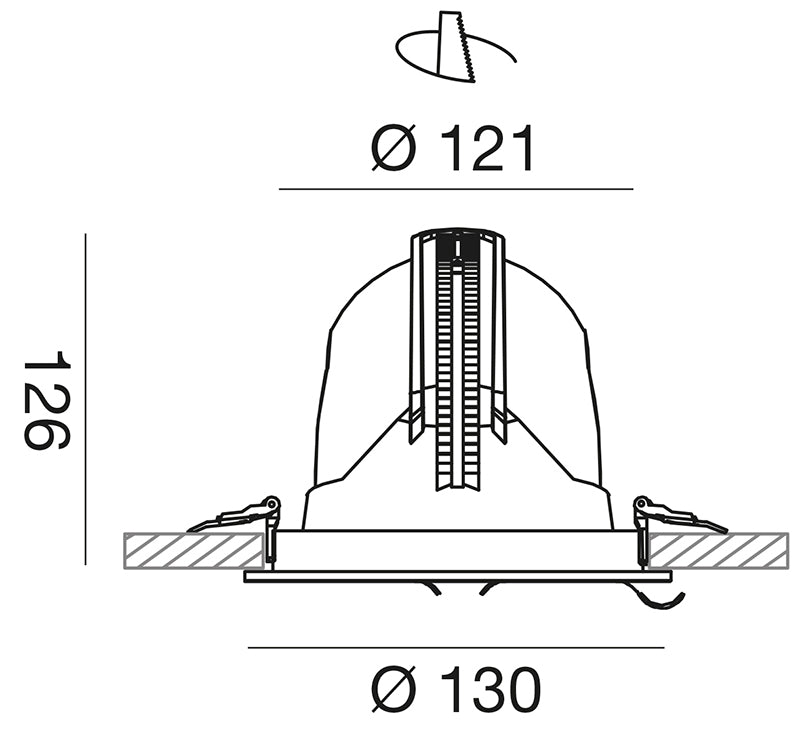 Gfa910 — Faretto da incasso a LED