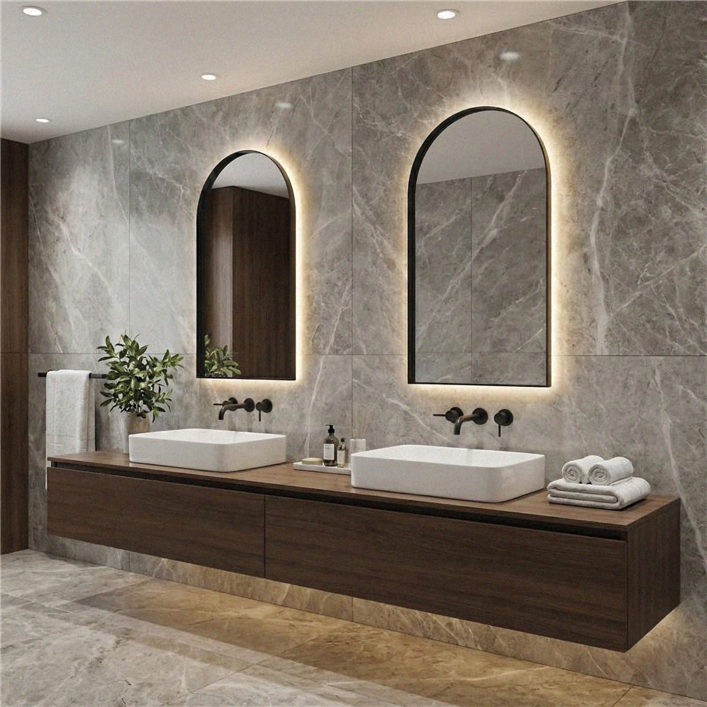 Giorgia 1200x600 LED 3000K Nero