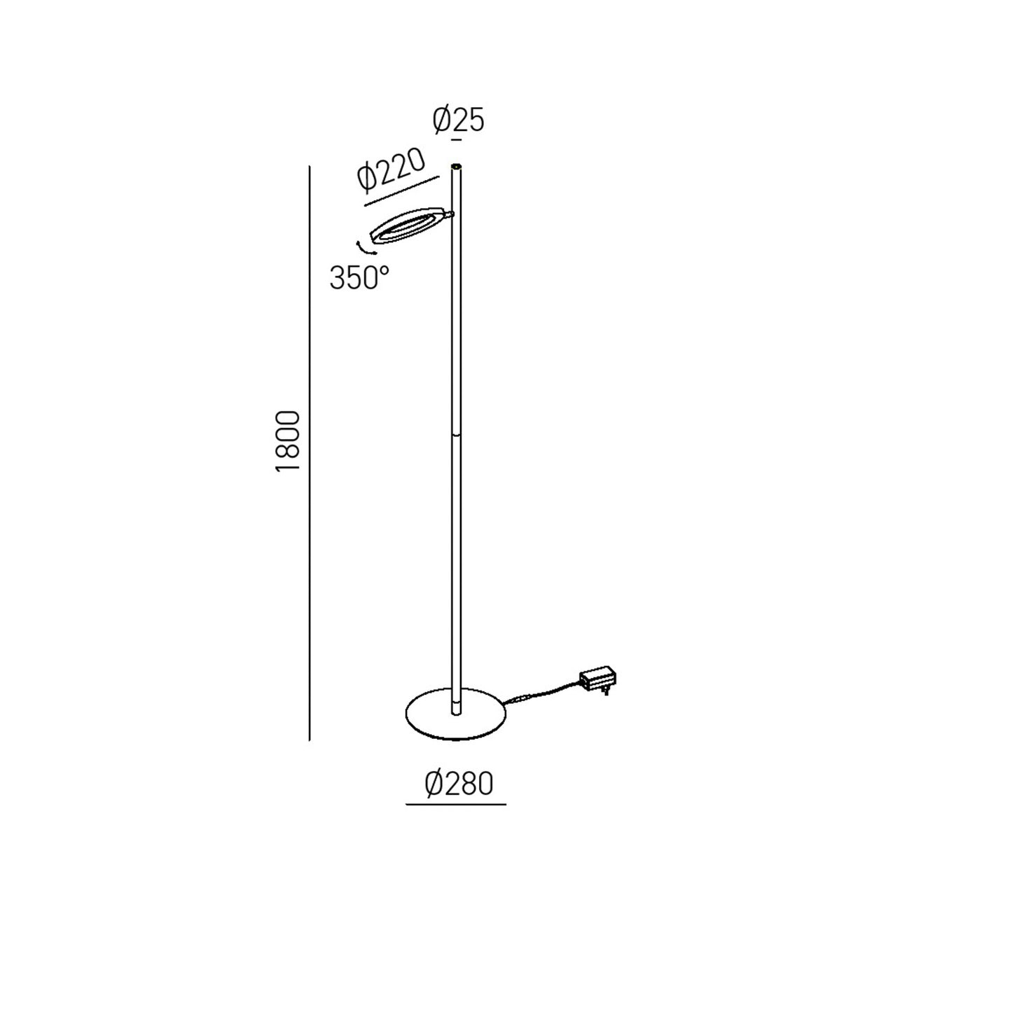 Gpit31 — Lampada da terra a LED