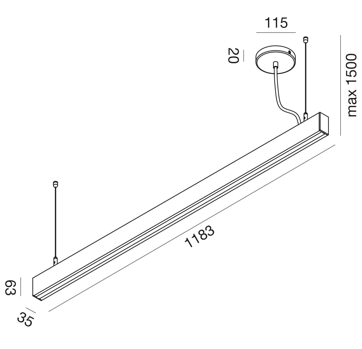 Gso131 — Plafoniera da ufficio a LED