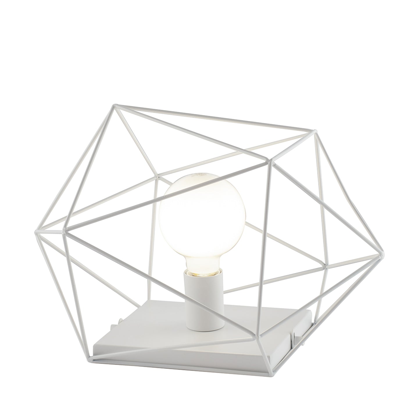 Lampada da tavolo ABRAXAS in metallo bianco.