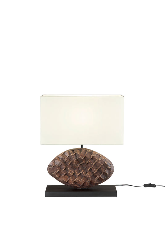 Lume Acacia in legno ricamato