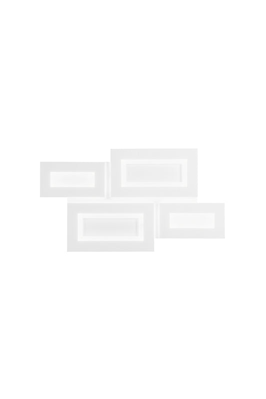 Plafoniera Albers in alluminio bianco, CCT, 50cm X 48cm - composizione