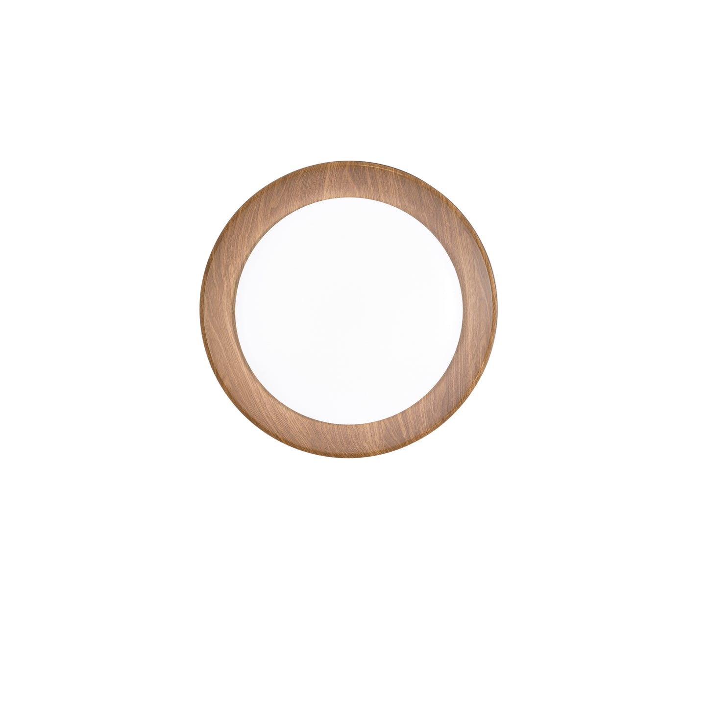 Plafoniera LED ARKA in metallo nero e legno - CCT - 50 cm. Ø