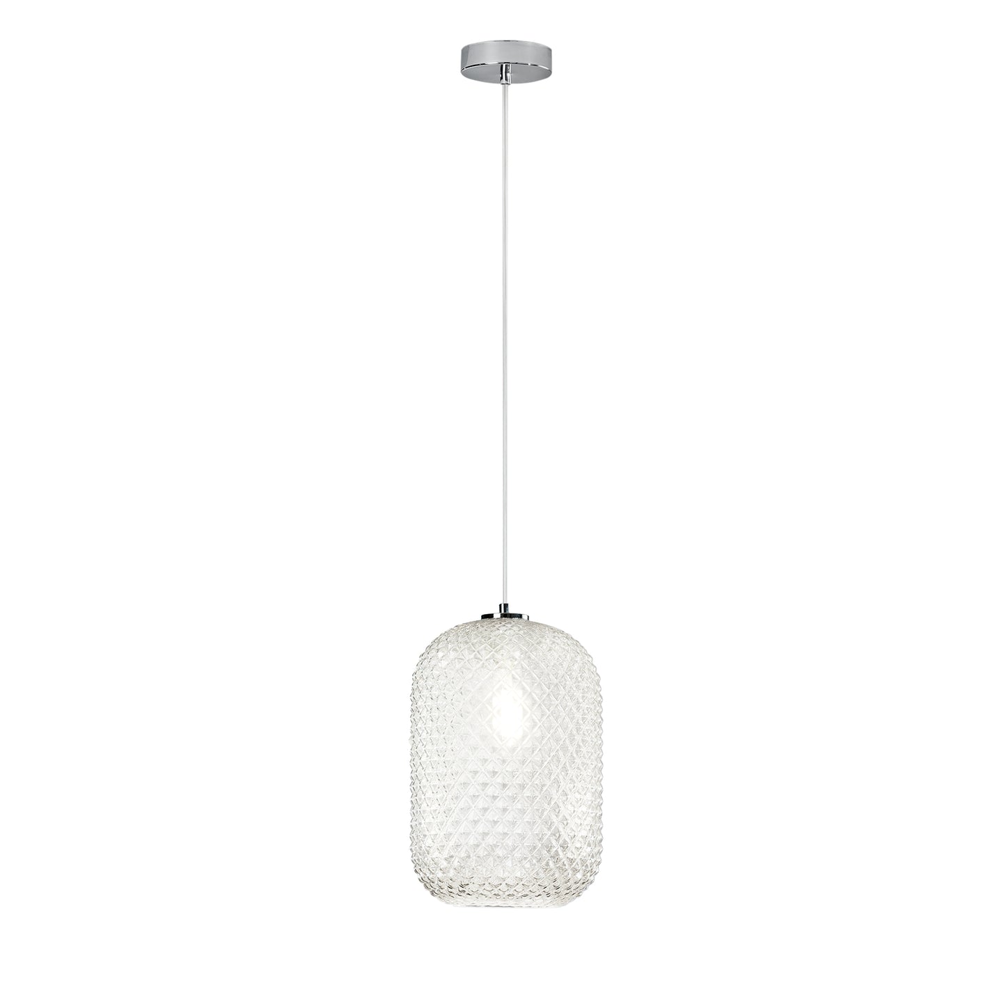 Sospensione ASHFORD in vetro trasaprente 150x20 cm. Ø