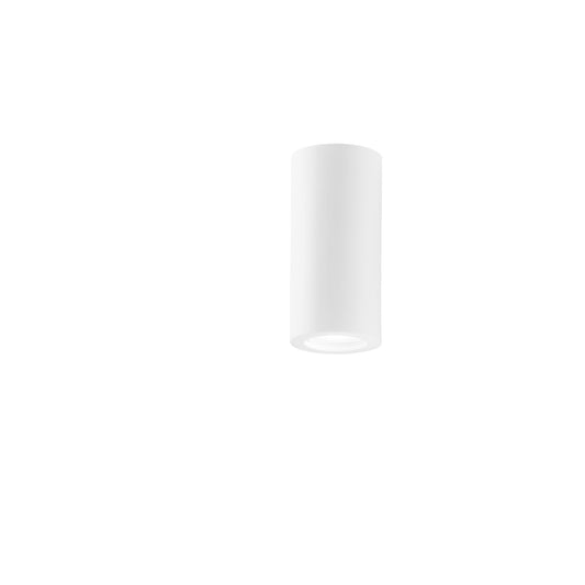 Applique BANJIE singola in gesso bianco verniciabile a luce biemissione 7,5cm. Ø
