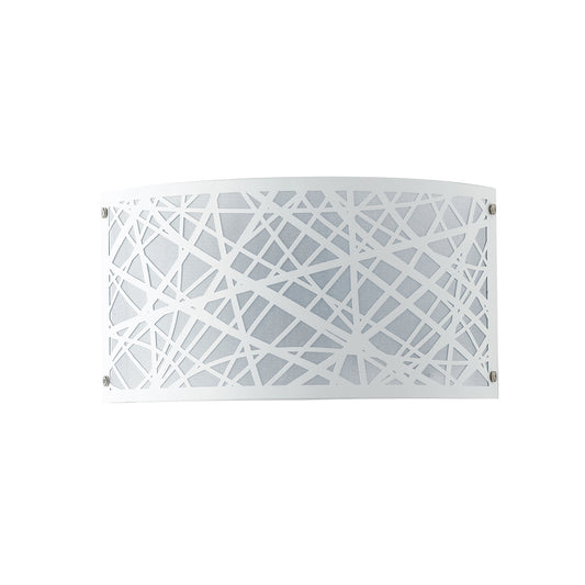 Applique BATIK in acciaio bianco con decori a taglio laser