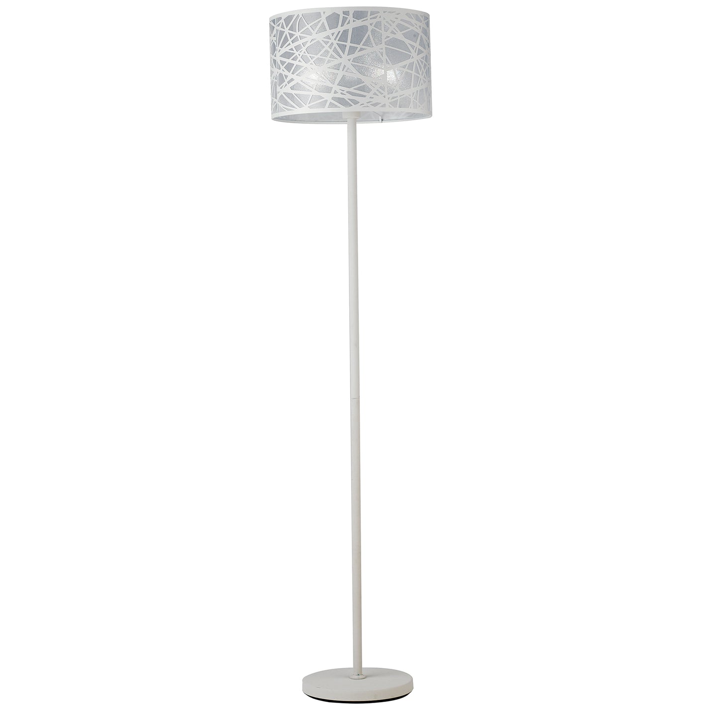 Piantana BATIK in acciaio bianco con decori a taglio laser