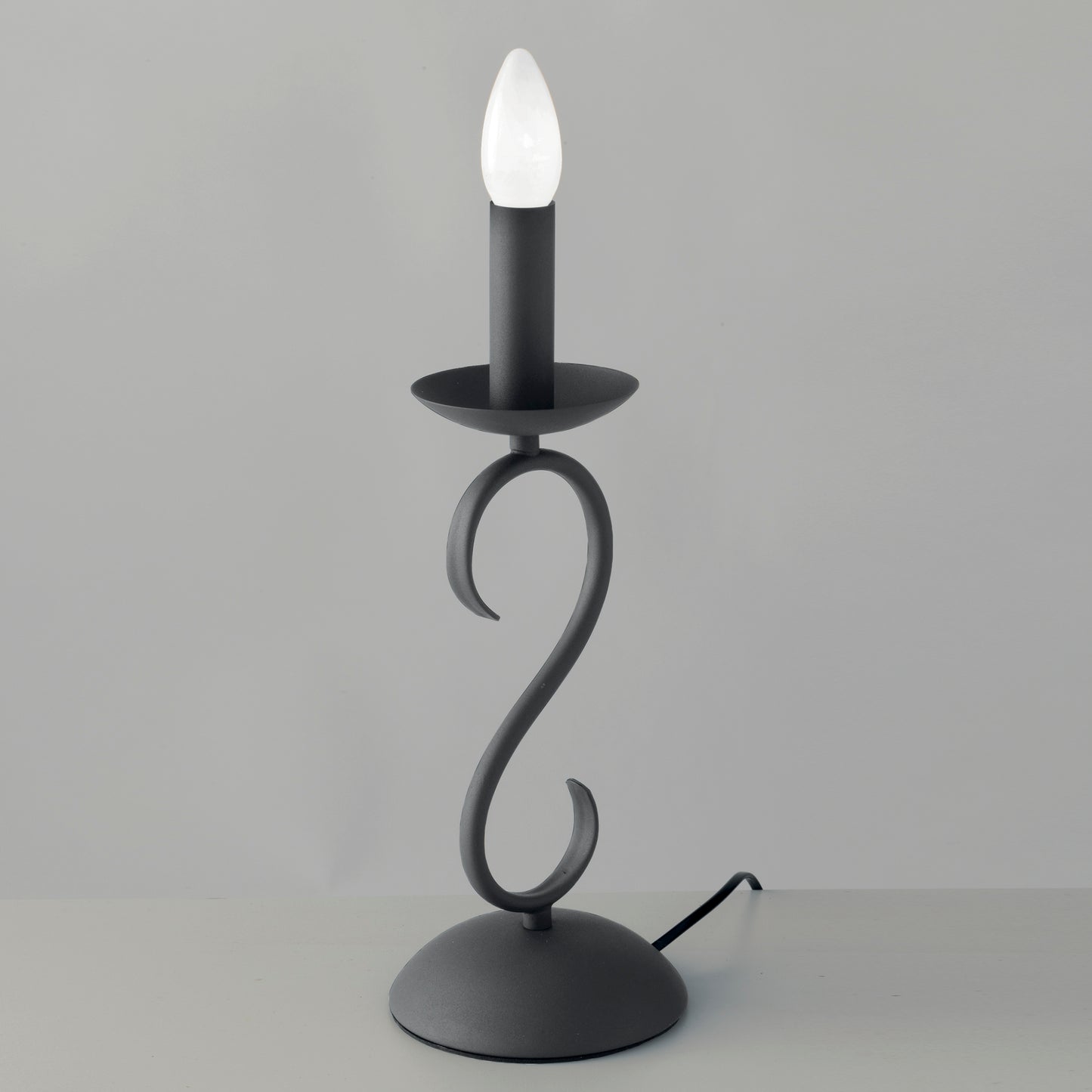 Lampada da tavolo BEATRICE in metallo antracite