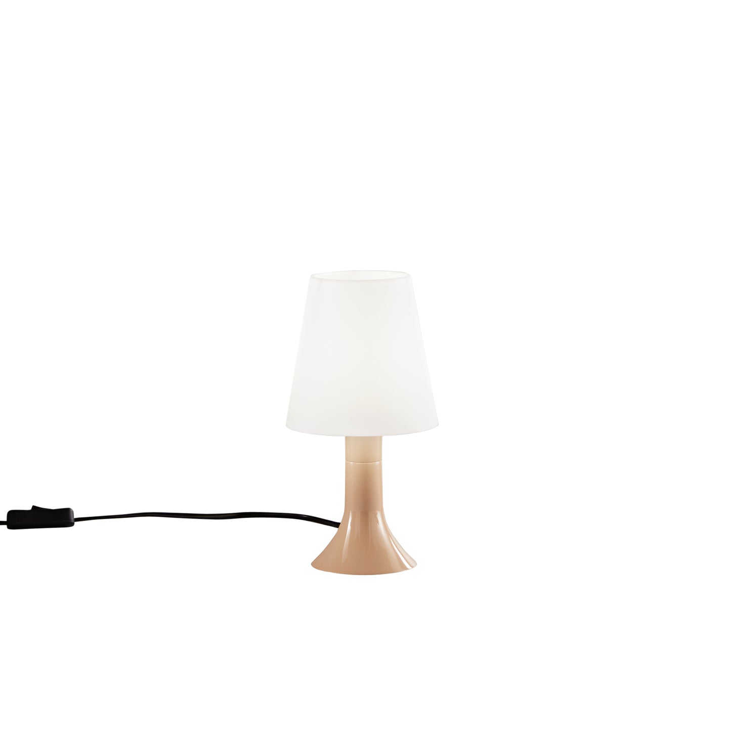 Lumetto BINGO con base fango e diffusore bianco.