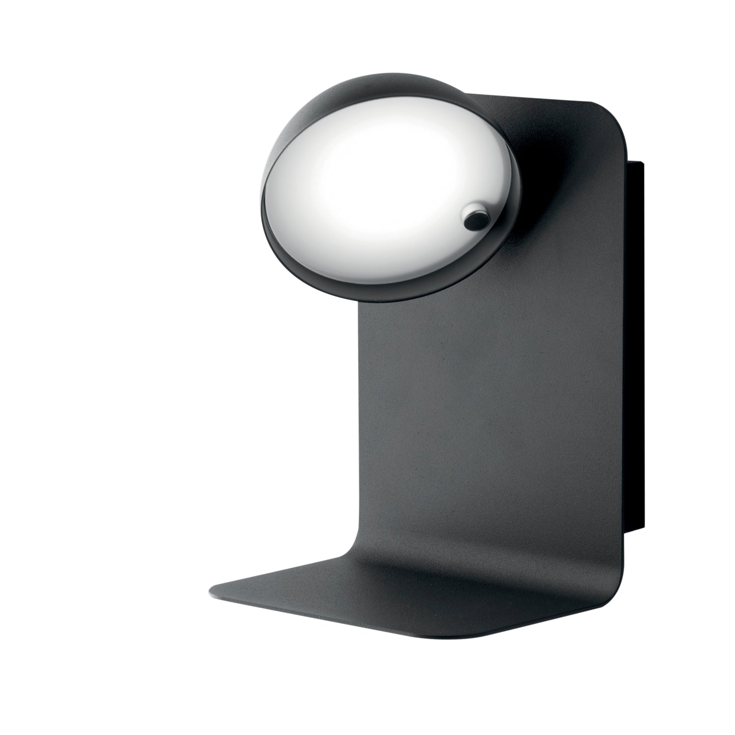 Applique LED BOING in metallo nero con testa orientabile e presa USB