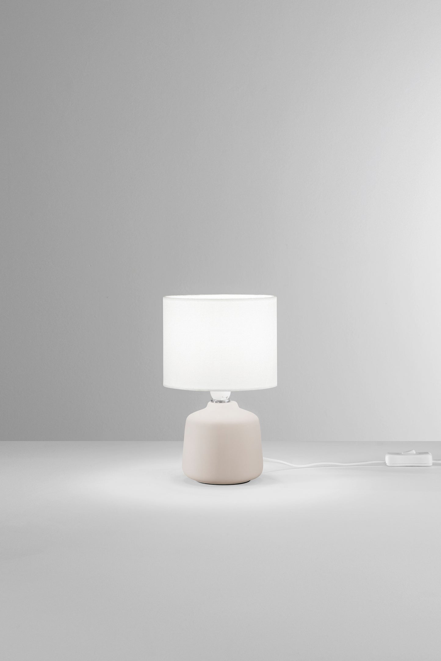 Lampada Burano con base bianca in ceramica