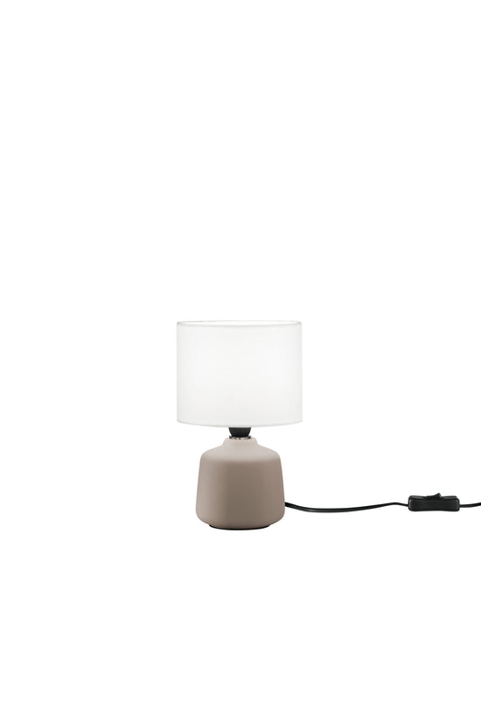 Lampada Burano con base beige in ceramica
