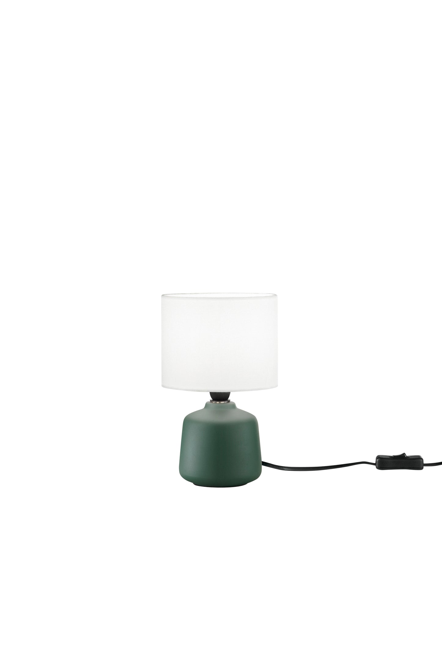 Lampada Burano con base verde in ceramica