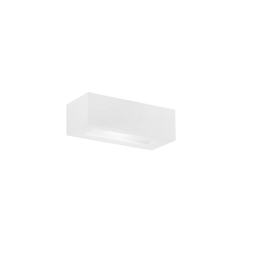 Applique CANDIDA in gesso bianco verniciabile 22cm.