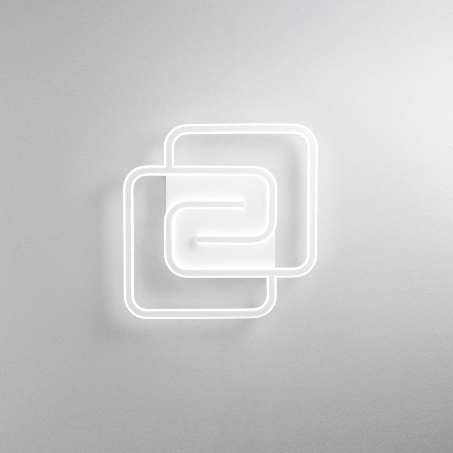 Plafoniera LED CAYMAN quadrata bianca 40W con interruttore CCT
