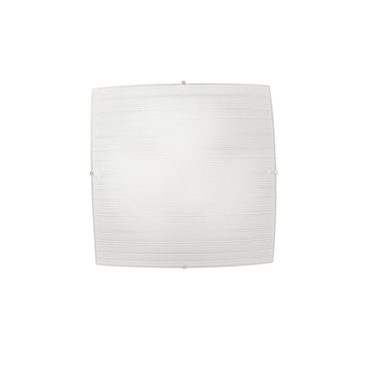 Plafoniera CELINE in vetro bianco satinato 50 cm.