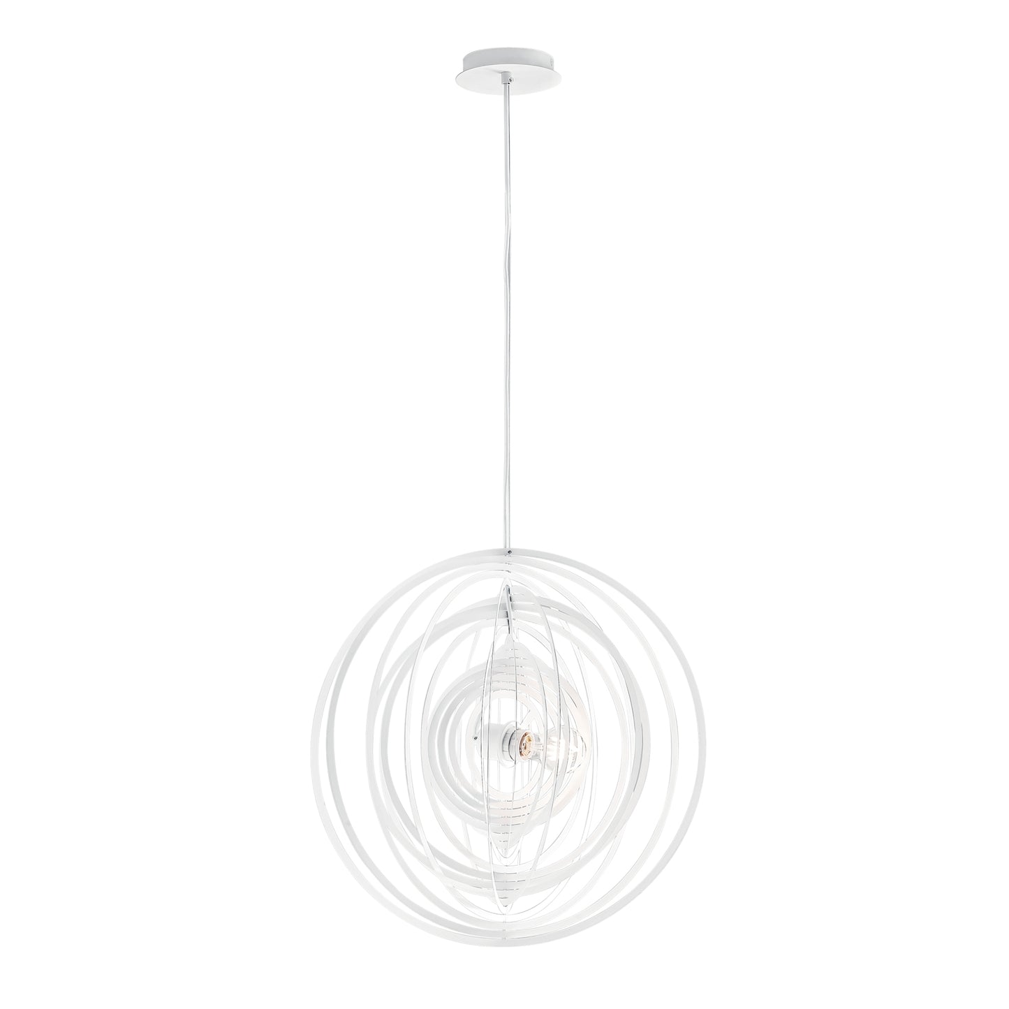 Sospensione CLUB in metallo bianco 120x50 cm. Ø