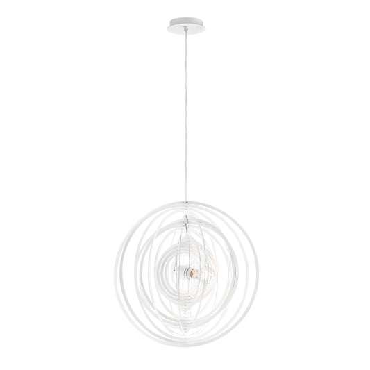Sospensione CLUB in metallo bianco 120x50 cm. Ø