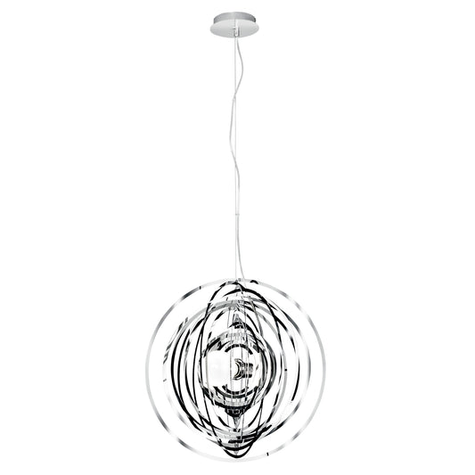 Sospensione CLUB in metallo cromato 120x50 cm." Ø