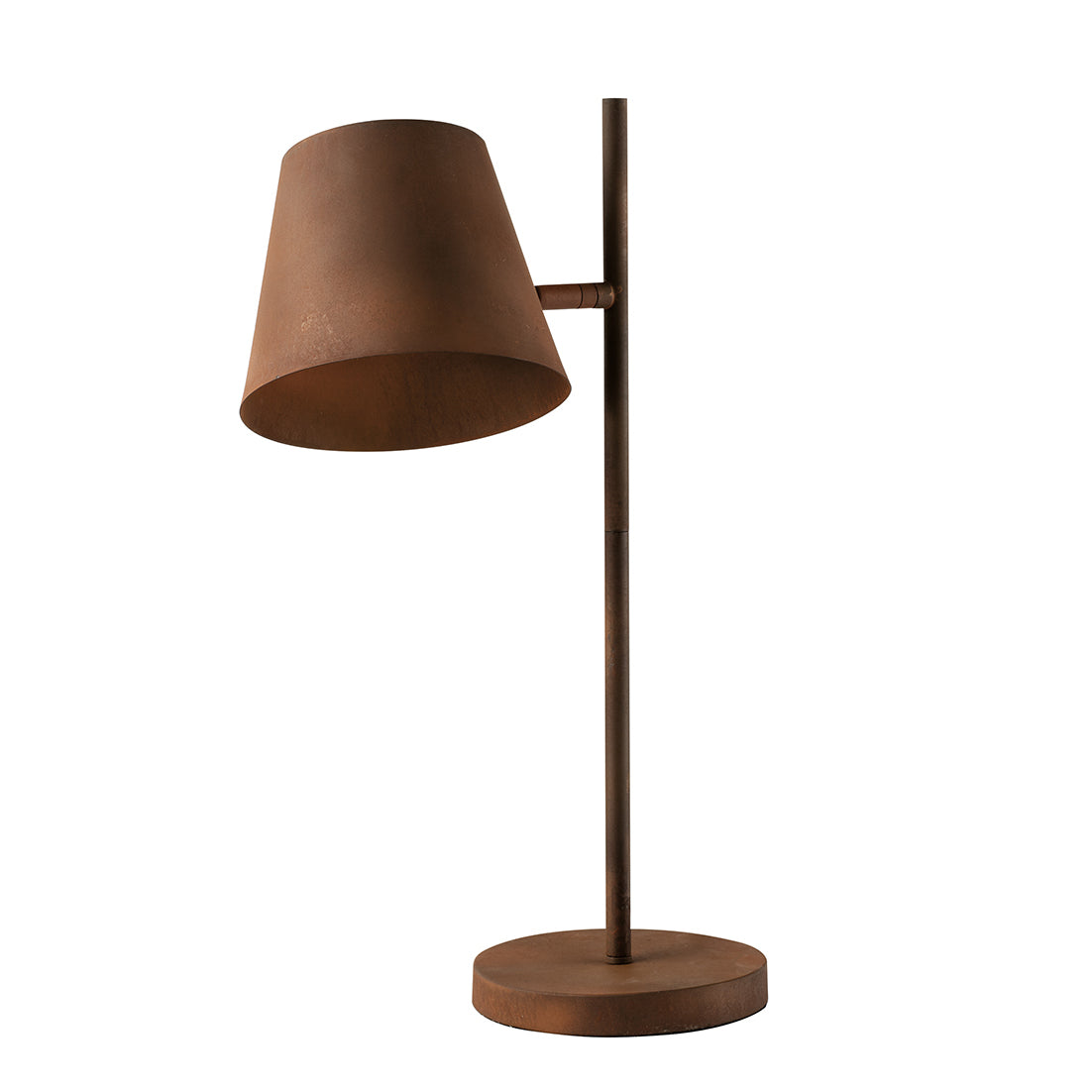 Lampada da tavolo COLT in metallo ruggine
