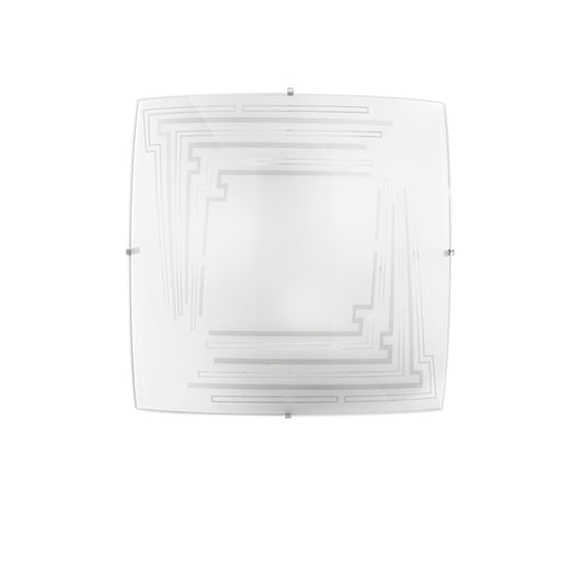 Plafoniera CONCEPT in vetro bianco 40 cm.