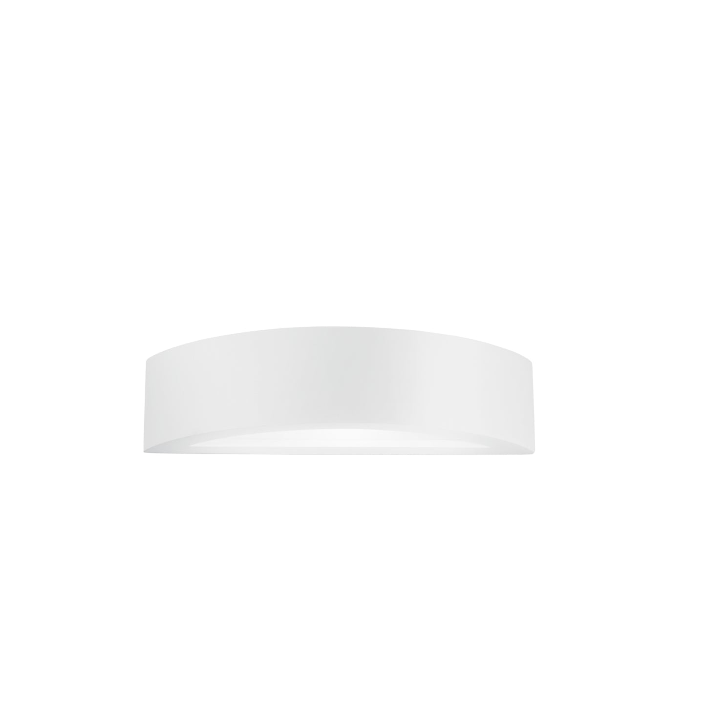 Applique CORTINA in gesso bianco verniciabile con doppio diffusore - 30 cm.