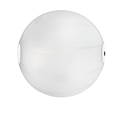 Plafoniera CRI in vetro bianco 40 cm. Ø