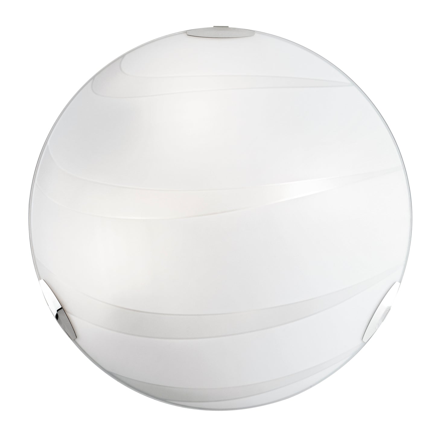 Plafoniera CRI in vetro bianco 50 cm. Ø