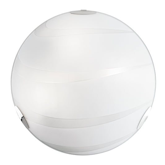 Plafoniera CRI in vetro bianco 50 cm. Ø