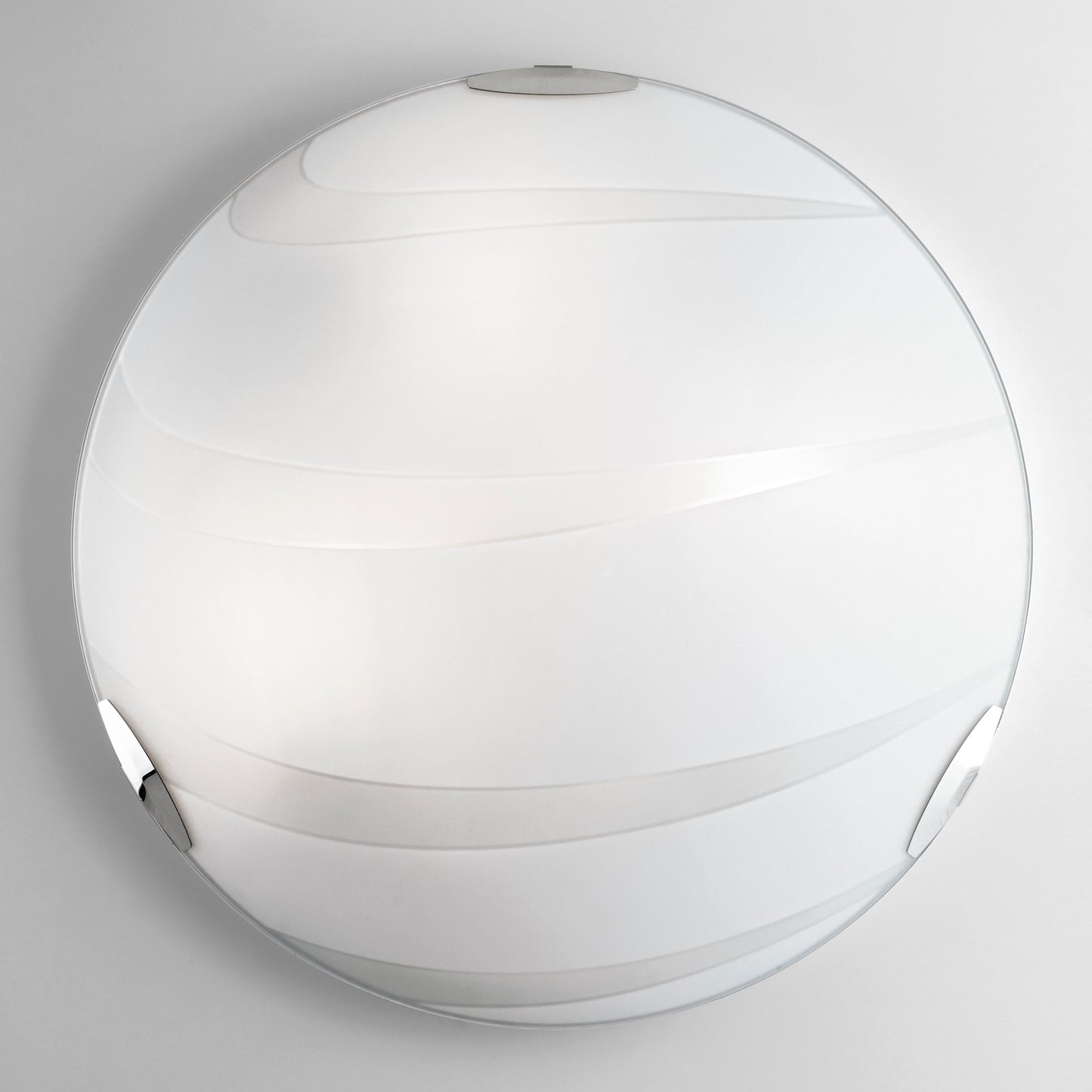 Plafoniera CRI in vetro bianco 50 cm. Ø