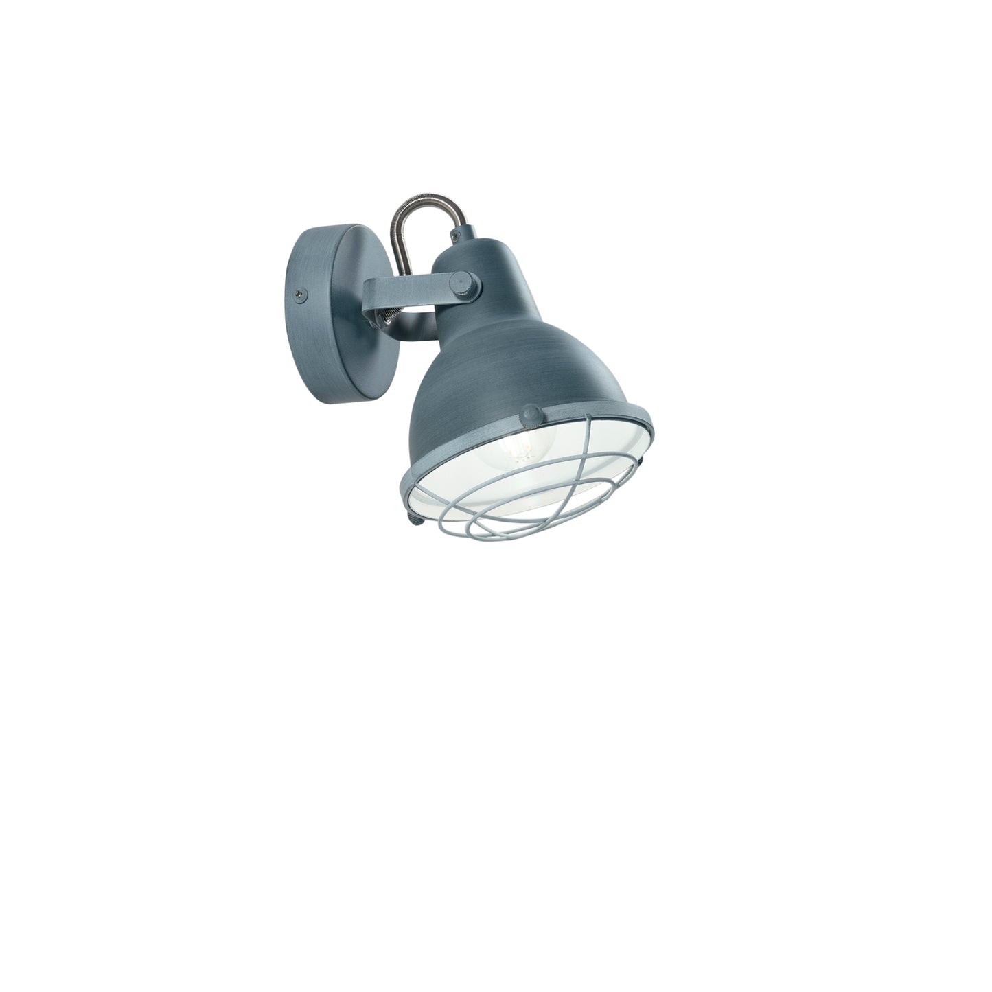 Plafone CUBA in metallo grigio orientabile