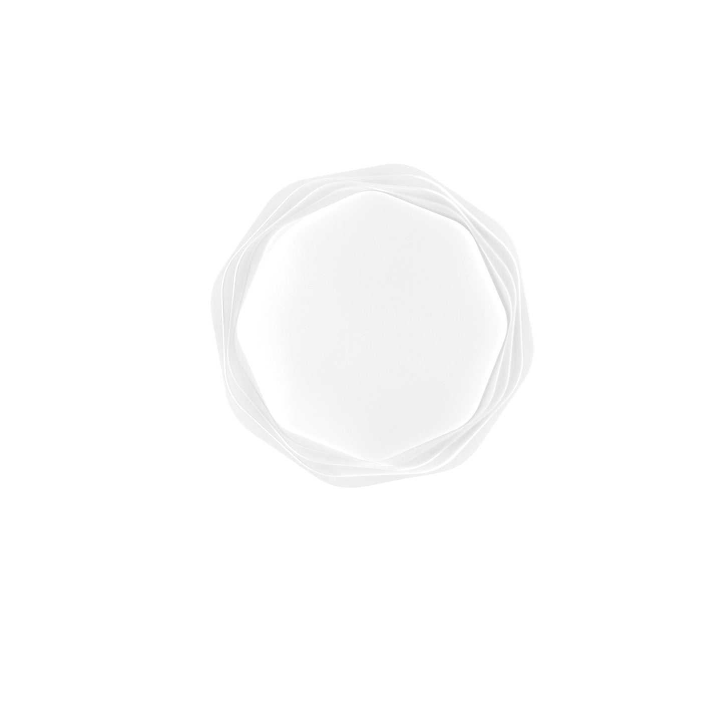 Plafoniera LED DAISY bianca con luce direzionale e retroilluminazione - CCT - 42cm. Ø