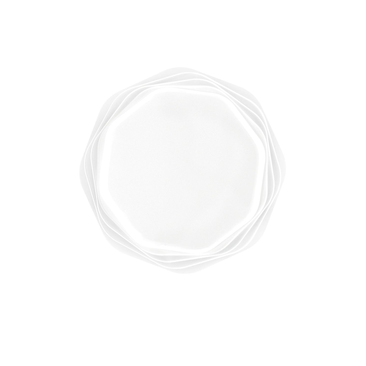 Plafoniera LED DAISY bianca con luce direzionale e retroilluminazione, telecomando e Wi-Fi - CCT - 52cm. Ø