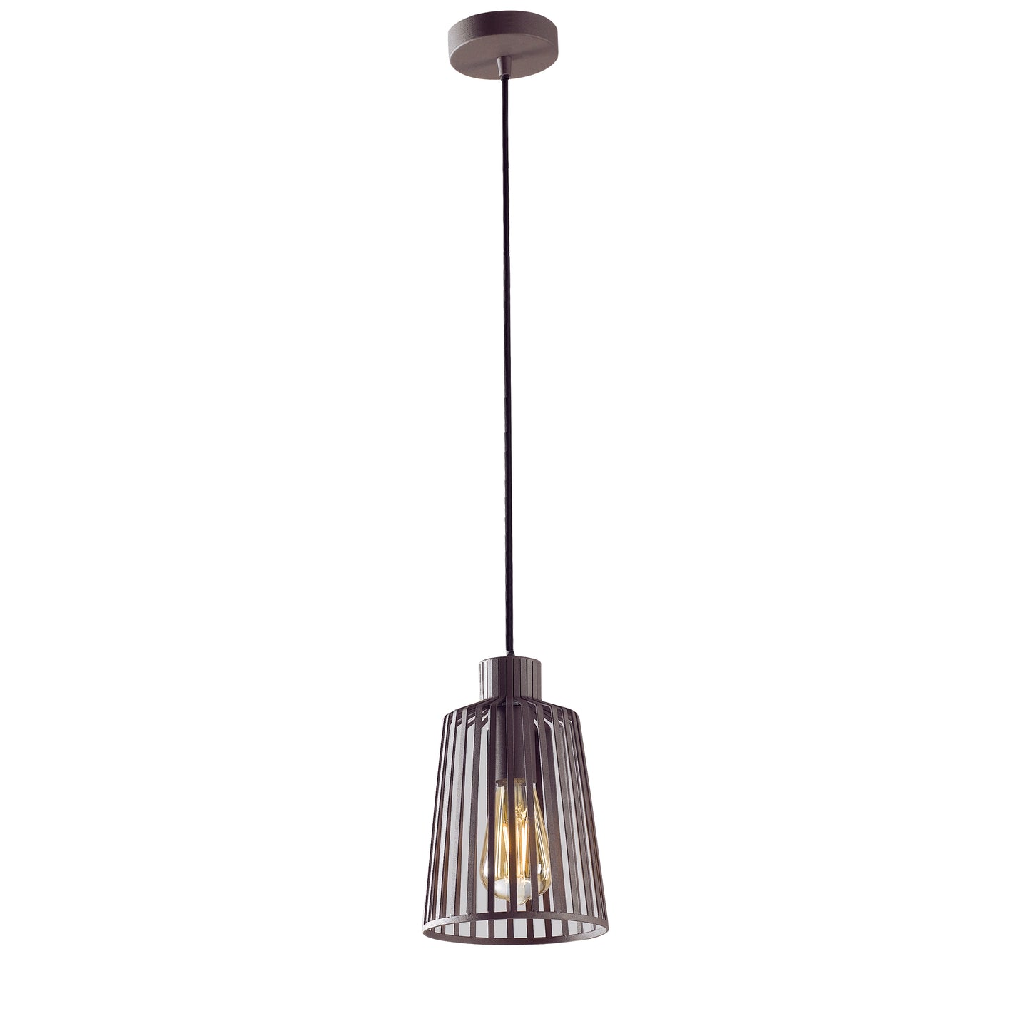 Lampadario a sospensione DAYTON in metallo bronzo 16 cm.