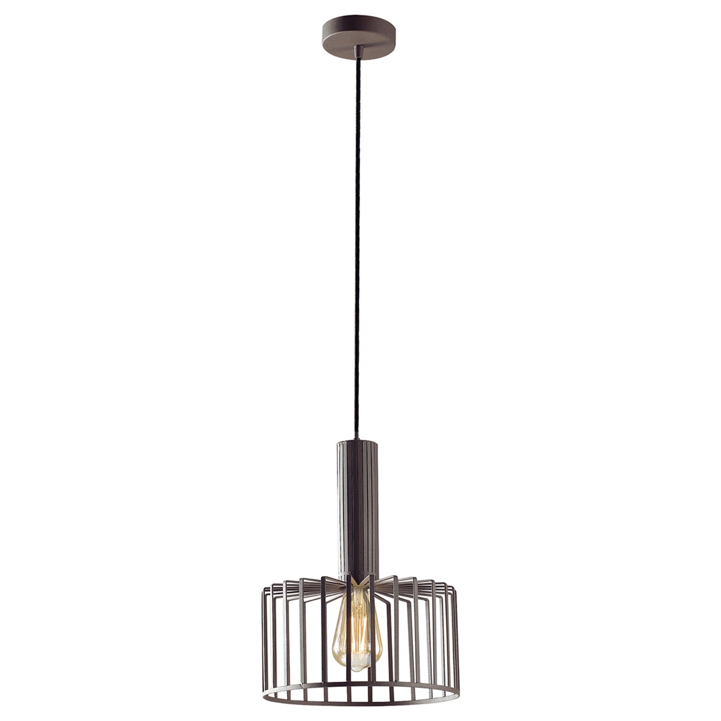 Lampadario a sospensione DAYTON in metallo bronzo 25 cm.