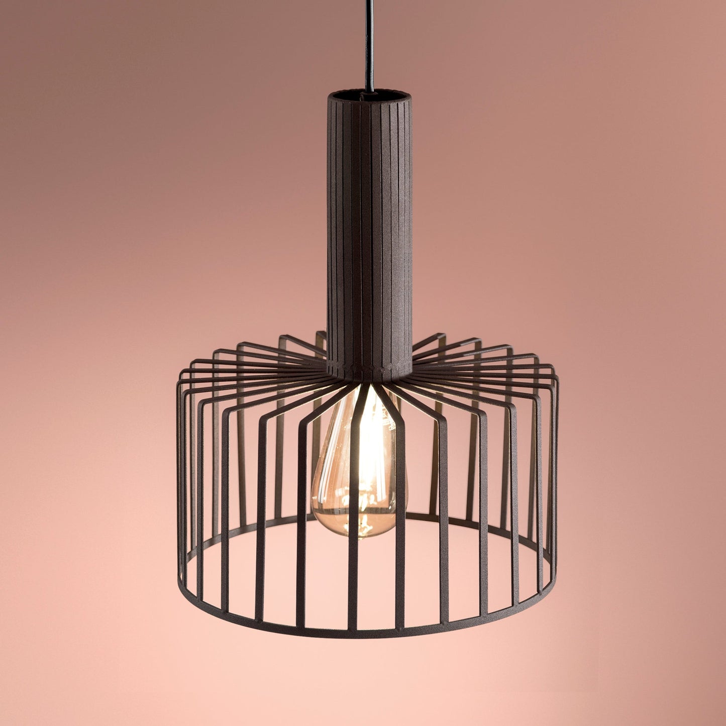 Lampadario a sospensione DAYTON in metallo bronzo 25 cm.