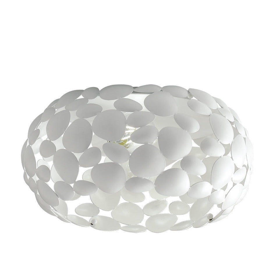 Plafoniera DIONISO in metallo bianco 35 cm.