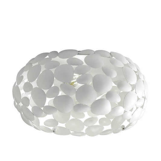 Plafoniera DIONISO in metallo bianco 35 cm.