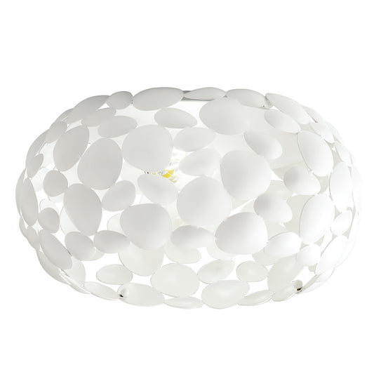 Plafoniera DIONISO in metallo bianco 48 cm.