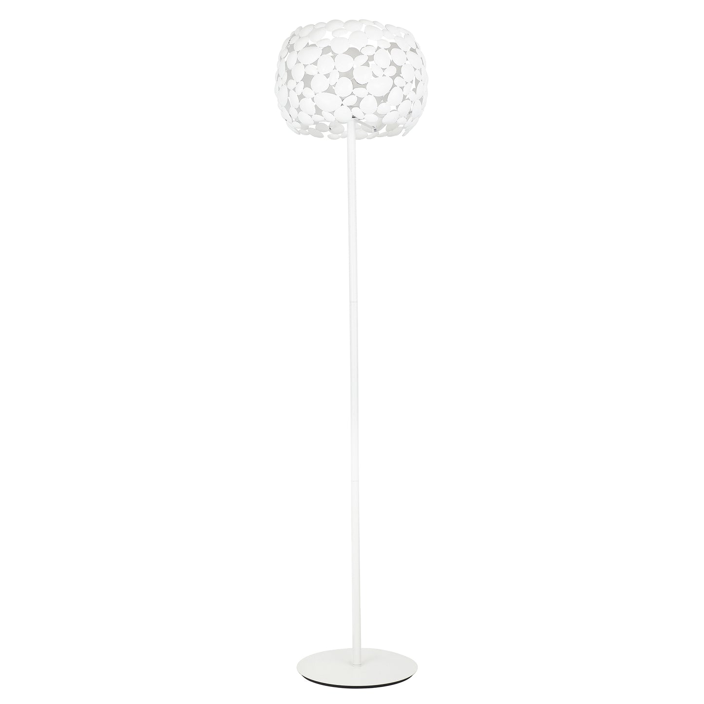 Piantana DIONISO in metallo bianco 163 cm.