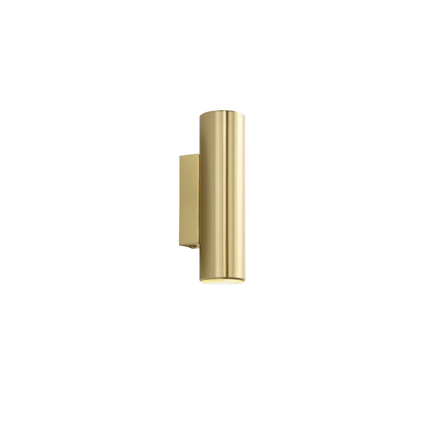 Applique DUDUK rotonda biemissione in metallo oro 7 cm.