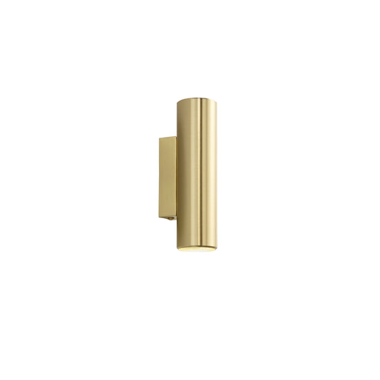 Applique DUDUK rotonda biemissione in metallo oro 7 cm.